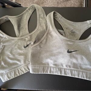 Nike Dri Fit Gray Racerback Sports Bra Bundle